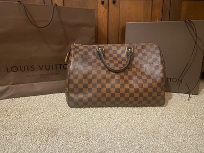 Louis Vuitton handbag authentic - Speedy 35 - Damier Ebene | eBay US