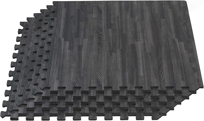 FOREST FLOOR 3/8 Inch Thick Printed Foam Tiles, Premium Wood Grain Interlocking Foam Floor Mats, ... | Amazon (US)