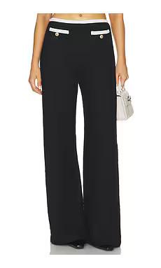 Amanda Uprichard x REVOLVE Windsor Pant in Black & Ivory from Revolve.com | Revolve Clothing (Global)
