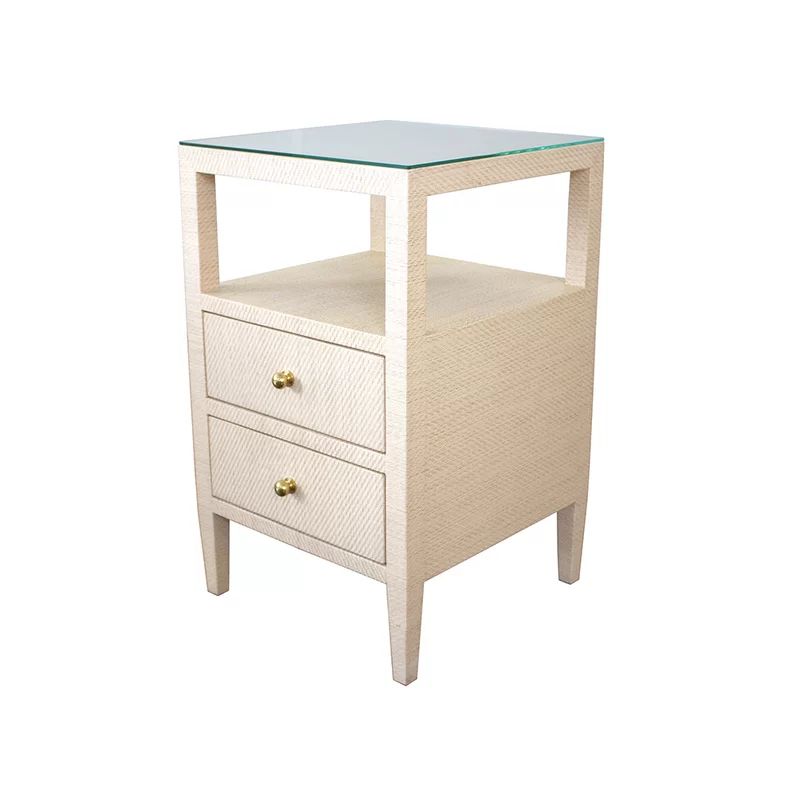 Roscoe Glass 2 - Drawer End Table | Wayfair North America