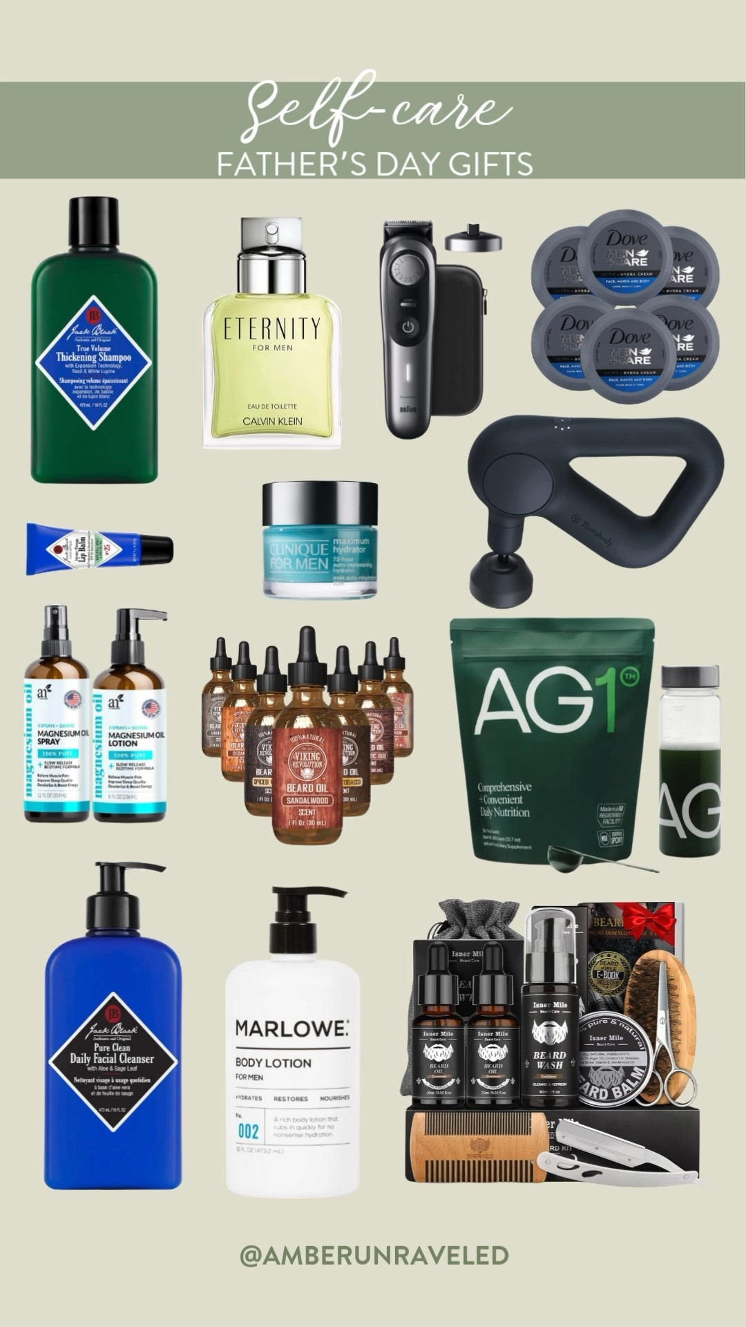 This Father's Day, give Dad the gift of self-care from Amazon! From grooming essentials to wellness must-haves, help him relax, recharge, and feel his best. He deserves it!
#giftguideforhim #groomingkit #bodycare #affordablefinds

#LTKFindsUnder50 #LTKGiftGuide #LTKSeasonal