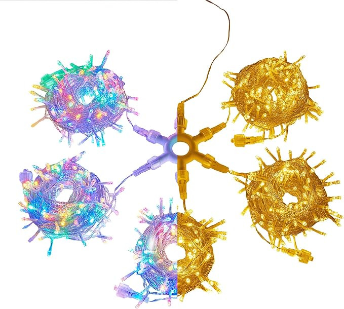 [Upgraded]LIGHTSHARE 750LED 245FT String Lights 9 Modes 30V Plug in Fairy Lights with Remote Cont... | Amazon (US)