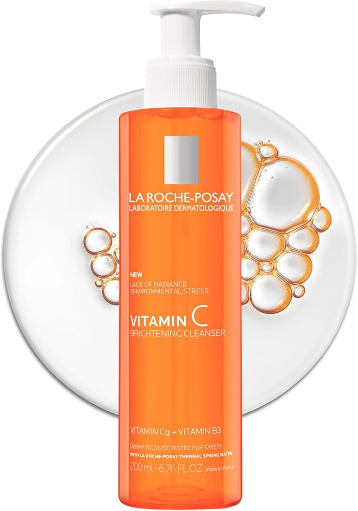 La Roche Posay Vitamin C Brightening Face Wash, Gentle Foaming Facial Cleanser with Vitamin Cg an... | Amazon (US)