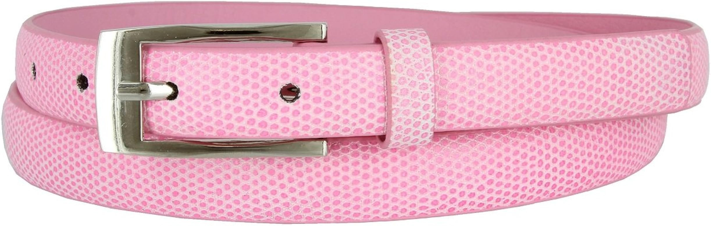 7045 Women's Skinny Lizard Embossed Leather Casual Dress Belt | Amazon (US)