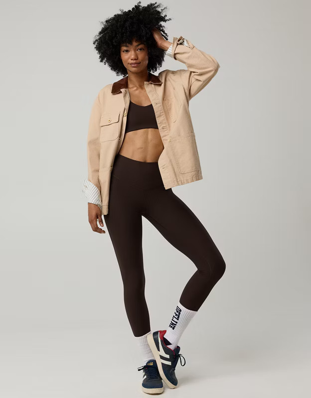 OFFLINE By Aerie Real Me XTRA High Waisted Ribbed Legging | Aerie