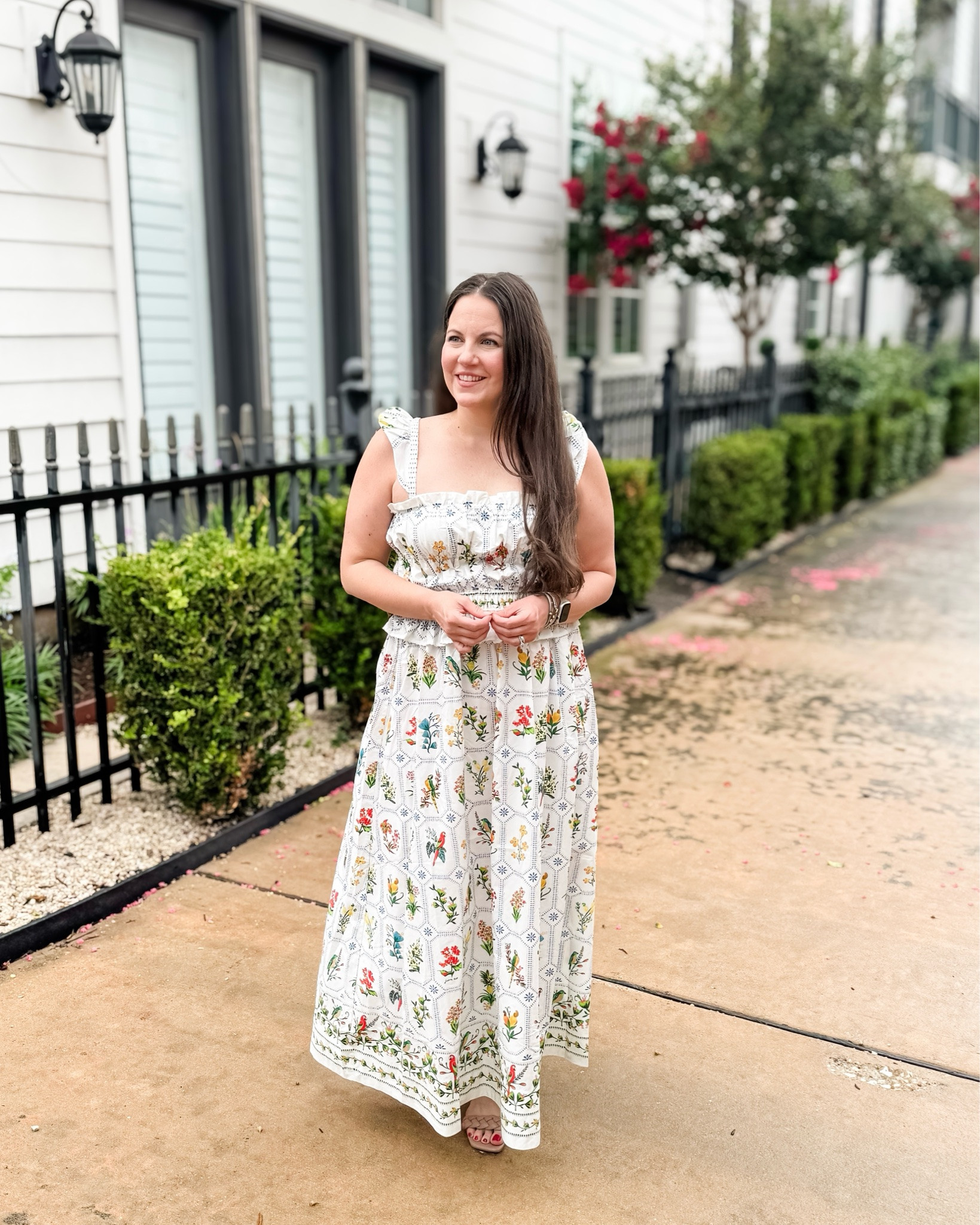 The kind of floral maxi dress you’ll reach for all season long! I love the feminine ruffle straps, delicate botanical print, and flattering flowy silhouette. Perfect for a summer brunch, vacation, baby shower, garden party, or any occasion when you want to feel a little extra dressed up!

floral dress, summer dresses, floral maxi dress, vacation outfits, summer outfit, garden party dress, brunch outfit, feminine fashion, classic chic style, mom style

#LTKSeasonal #LTKootd #LTKTravel
