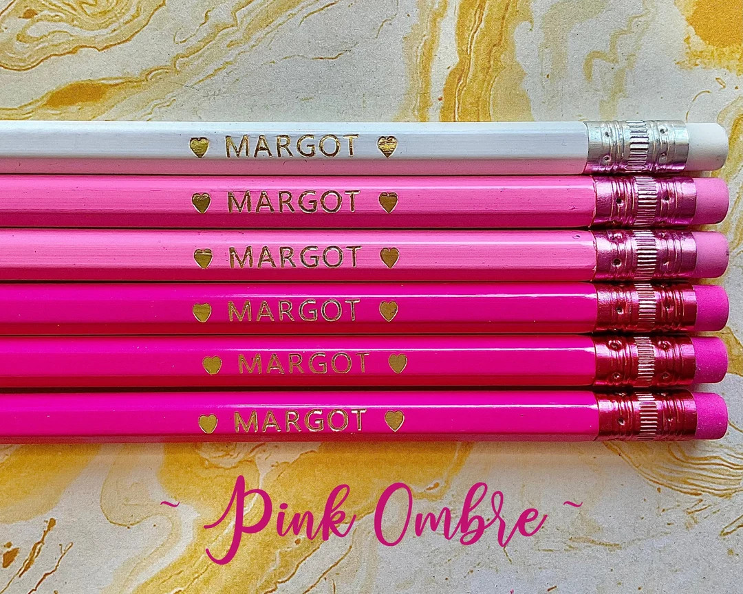 Custom Pencils, Personalized Pencils, Back to School, Gift, Wedding, Birthday, Teacher gift, Teac... | Etsy (US)