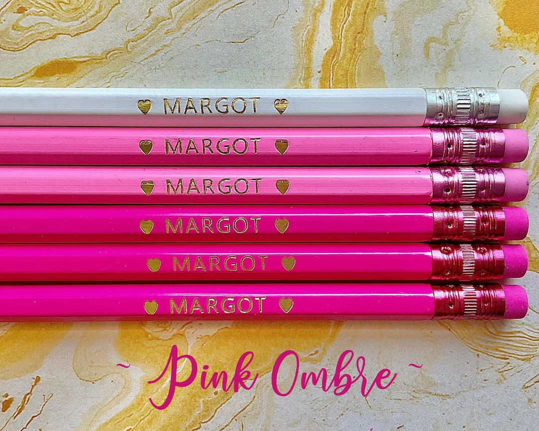 Custom Pencils, Personalized Pencils, Back to School, Gift, Wedding, Birthday, Teacher gift, Teac... | Etsy (US)