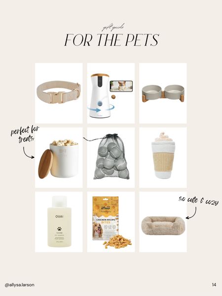 Gift guide, pet gifts, Amazon finds, dog toy, dog bed, treat jar, dog bowls

#LTKGiftGuide #LTKfindsunder100 #LTKHoliday