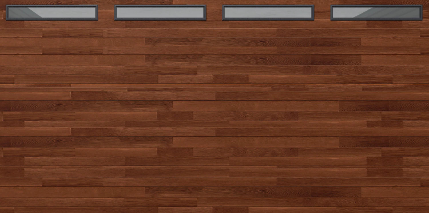 Wayne Dalton 8300 16-ft x 8-ft 12.12 R-Value Insulated Medium Oak Double Garage Door with Windows | WD8300CNTMOPNLS168 | Lowe's