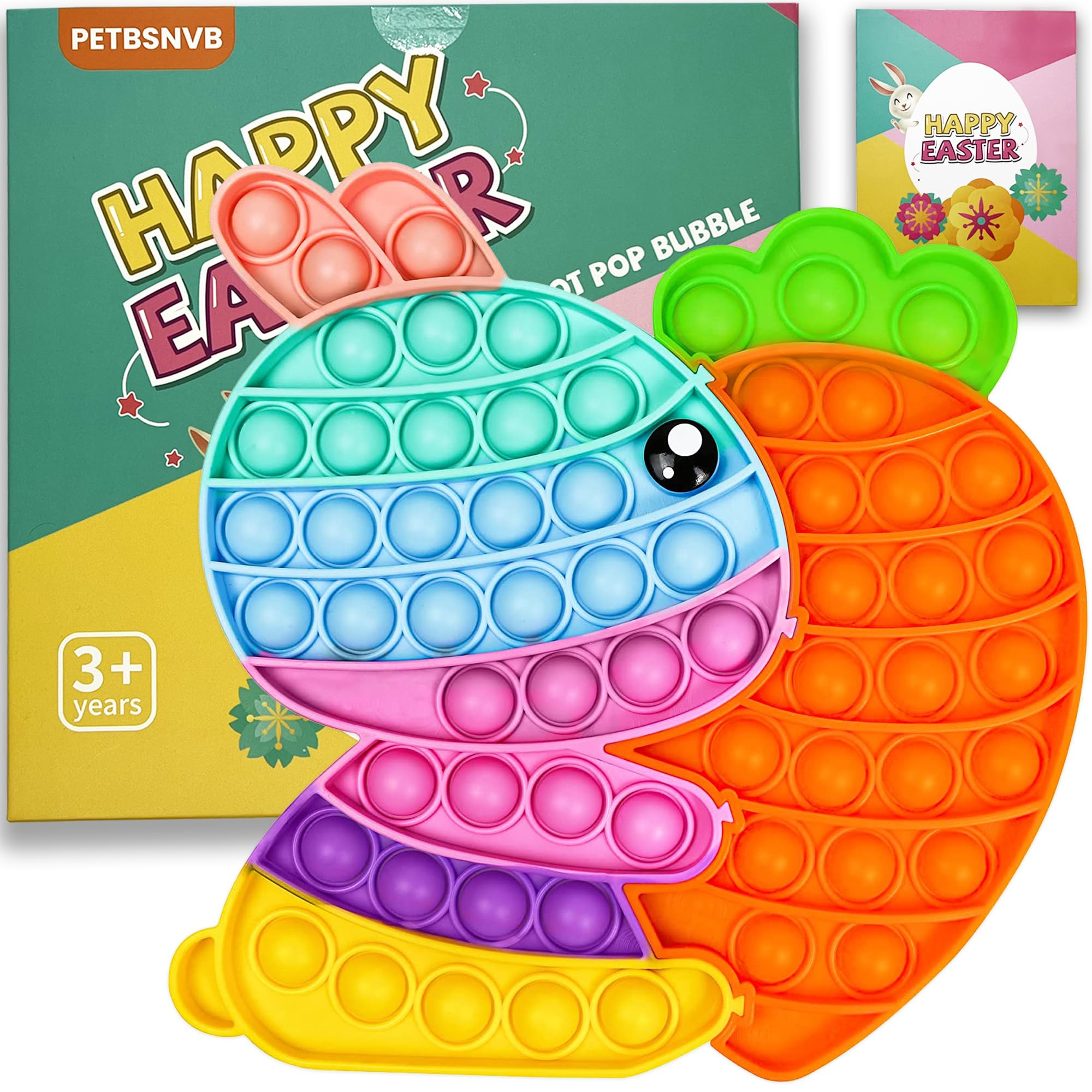 Easter Bunny Poppers, Bunny Carrot Pop Bubble Fidget Sensory Toy, Puzzle Popper, Easter Gifts for... | Amazon (US)