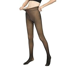 Fleece Lined Tights Women Leggings Thermal Pantyhose Fake Translucent Tights Opaque High Waisted ... | Amazon (US)