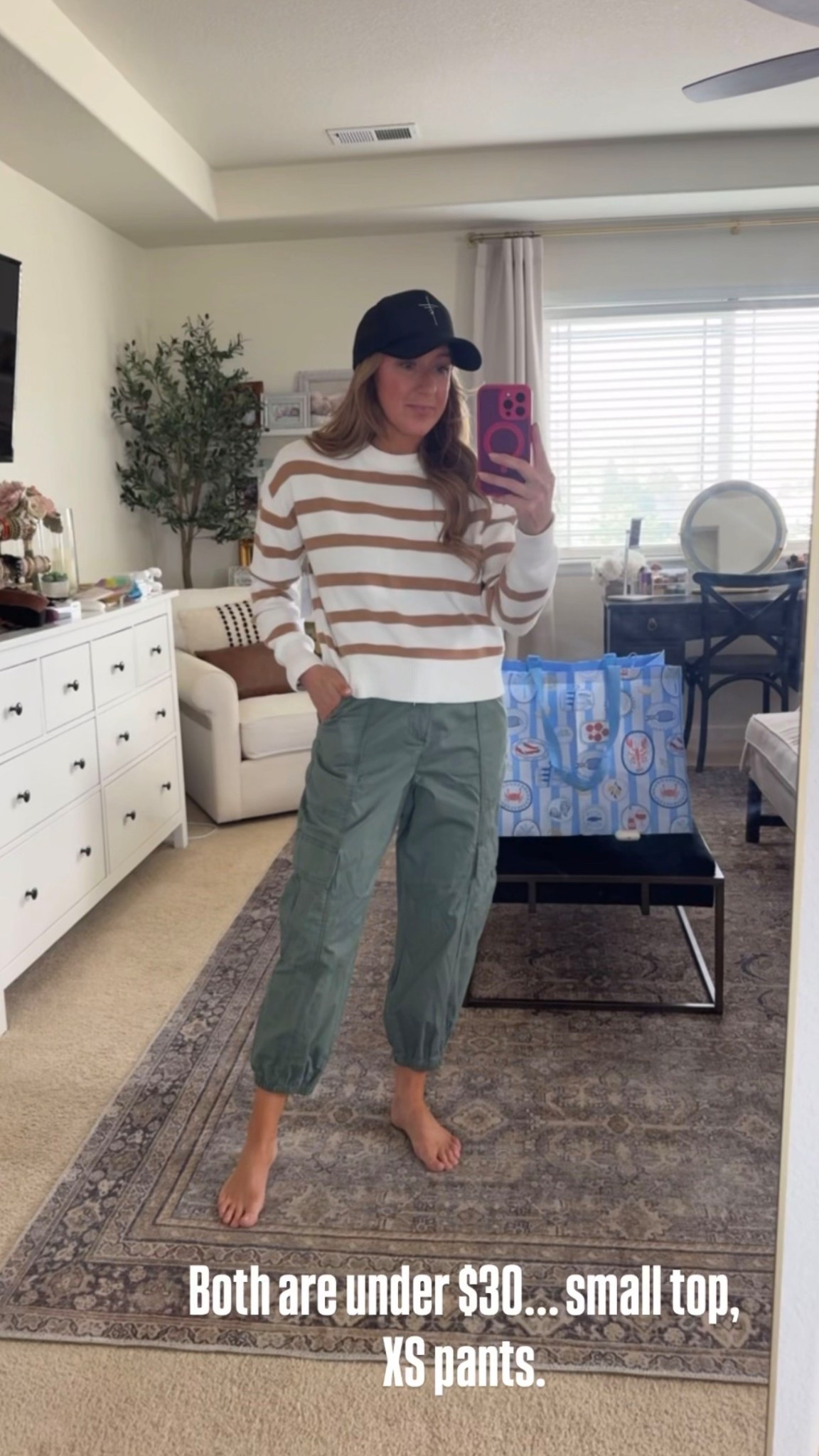 Striped sweater and cargo jogger. Both affordable and staple capsule wardrobe items!
Small top, XS pants
#walmart

#LTKootd #LTKmomlife #LTKActive