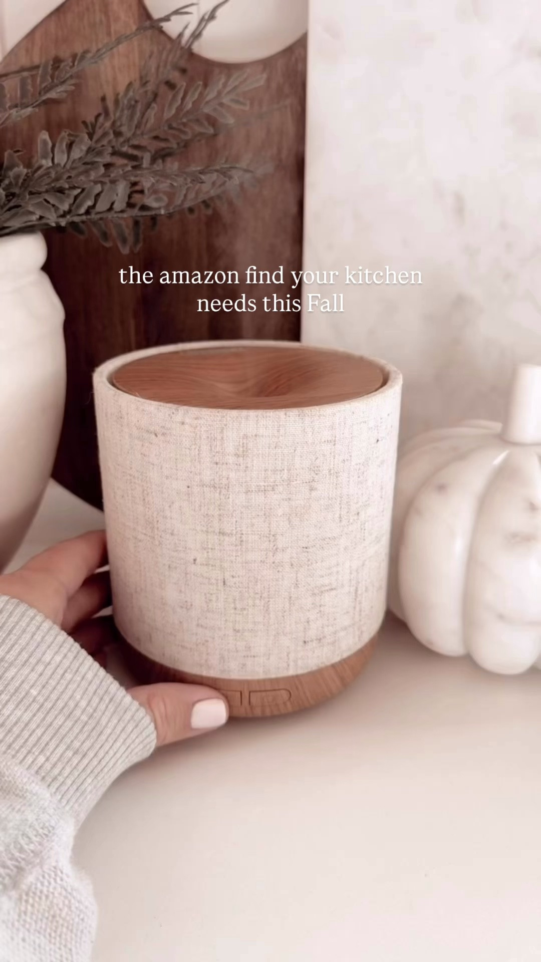 Candle flicker essential oil diffuser from Amazon.

#LTKHome #LTKSeasonal