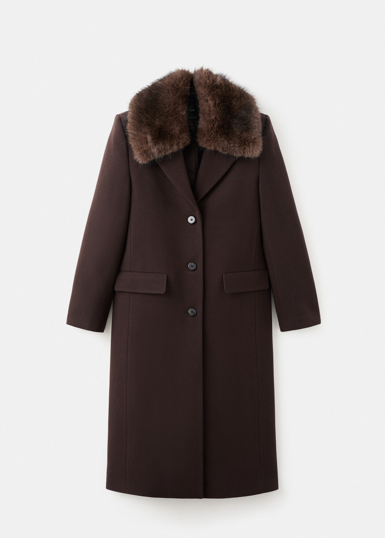 Wool coat with fur collar - Women | MANGO USA | Mango (US/MX/AU)