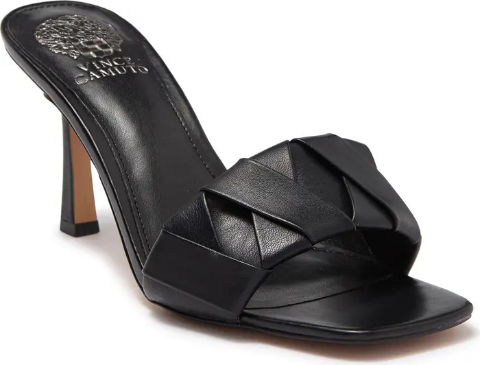 Endonta Pintucked Leather Stiletto Sandal | Nordstrom Rack