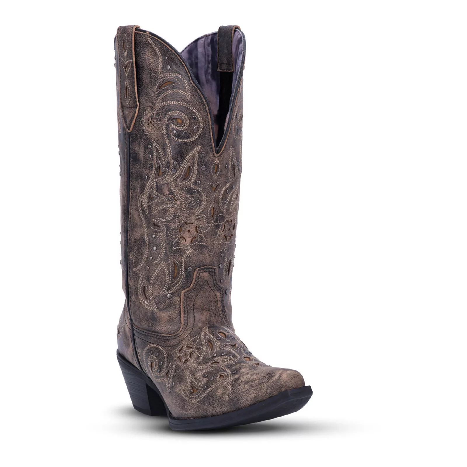 Laredo Vanessa Women's Wide Calf Cowboy Boots, Size: 6 Wide, Black | Kohl's