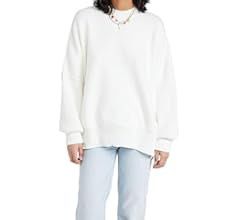 FP Movement Women's Long Sleeve Crew Neck Rib Sweater Pullover in Limon | Amazon (US)