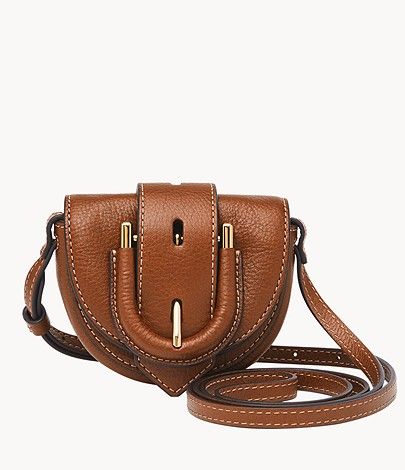Harwell Leather Micro Flap Crossbody Bag | Fossil (US)