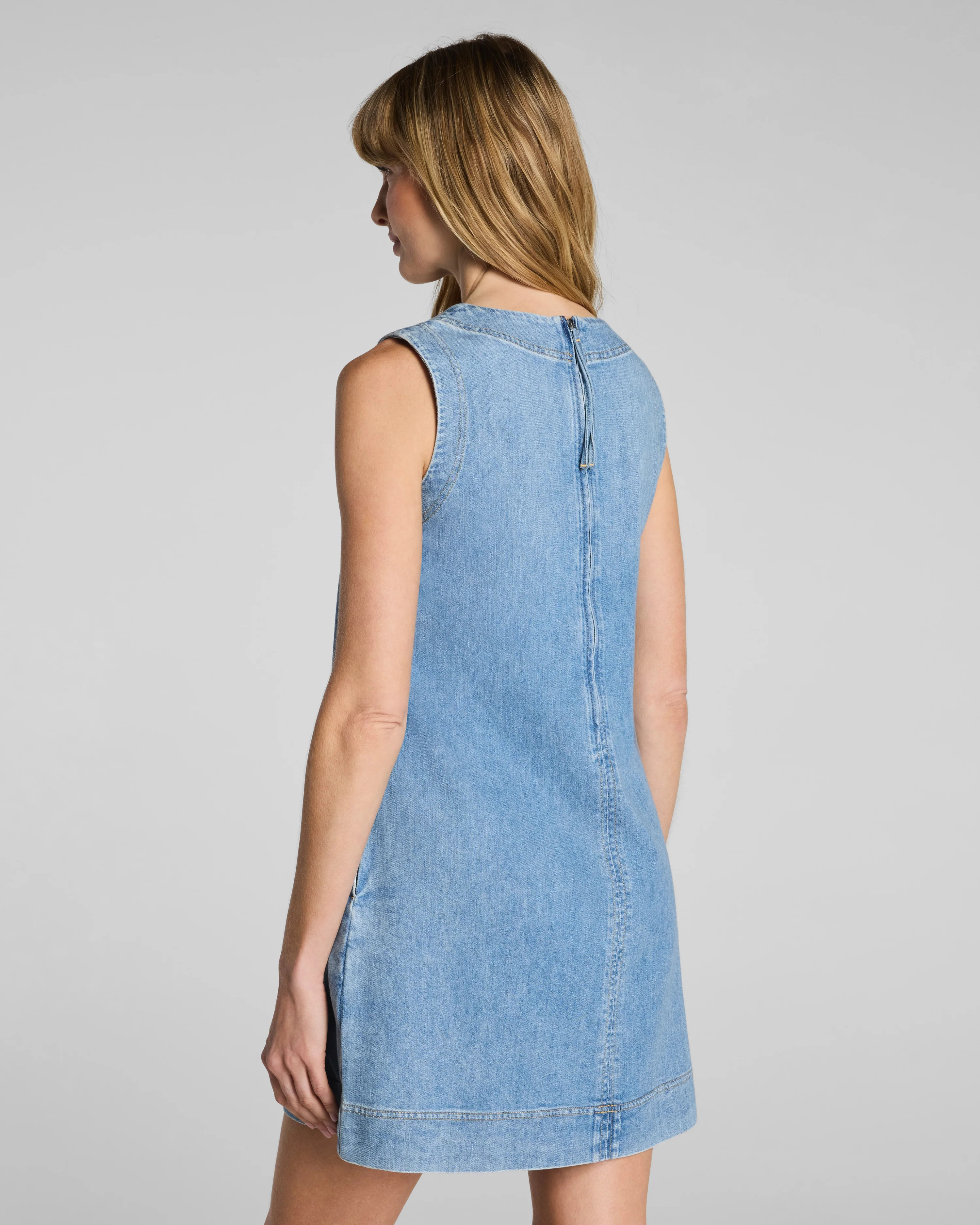Lightweight Denim Mini Tank Dress | Spanx