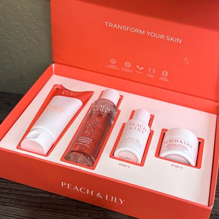 Your Glass Skin Routine Kit is here!✨

Peach & Lily turned 5 this year, and they sent me this VIP package without any obligation to post.  I’m thrilled to be part of Peach Community!🎉 Happy 5th!🥳

About:
Founded by Alicia Yoon, a celebrity esthetician credited with introducing the Korean Beauty movement to the Western world. She struggled with severe eczema growing up and found a way to transform her skin after years of skincare study and practice across Korea and the US. Her personal skin transformation inspired her to guide others on the same journey. Peach & Lily makes clean, potent actives for sensitive skin. They deliver 100% Worry Free™ formulas – toxin-free, fragrance-free, vegan, gluten-free, and cruelty-free (they’re Leaping Bunny certified). 

GLASS SKIN ROUTINE KIT
An iconic four-step routine of hero Glass Skin products to help you achieve clear, smooth, luminous skin quickly and easily. #GlassSkinGoals

STEP 1:  Power Calm Hydrating Gel Cleanser
This gel cleanser is slightly scented makes my skin clean, calm, hydrated, soft and supple for a healthy glow.

STEP 2:  Wild Dew Treatment Essence
This lightweight and slightly scented essence improves my skin’s radiance and provides long-lasting hydration.

STEP 3:  Glass Skin Refining Serum
This lightweight, unscented serum visibly blurs my fine lines, hydrates, and firms my skin.  Love this!

STEP 4:  Matcha Pudding Antioxidant Cream
This delightful pudding texture delivers deep hydration without sitting heavy on the skin,  making the perfect cream for keeping my skin hydrated without any irritation.

More info down the comment section.

Here’s the easier way to achieve Glass Skin quickly.
Available at @peachandlily 

#peachandlily #glassskingoals #5yearsold 

#LTKGiftGuide #LTKbeauty