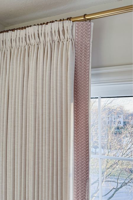 Curtain details:
Liz polyester linen
Ivory white
Border trim Q21
Triple pleated header
Room darkening liner 140gsm
memory training
My curtain measurements 91”L x 150”W

Use code: MICHELLE15 for 15% off until 12/13!

Curtains, window treatments, home decor, drapery, pinch pleat curtains, pinch pleat drapery, Amazon curtains, window coverings

#LTKstyletip #LTKhome #LTKsalealert