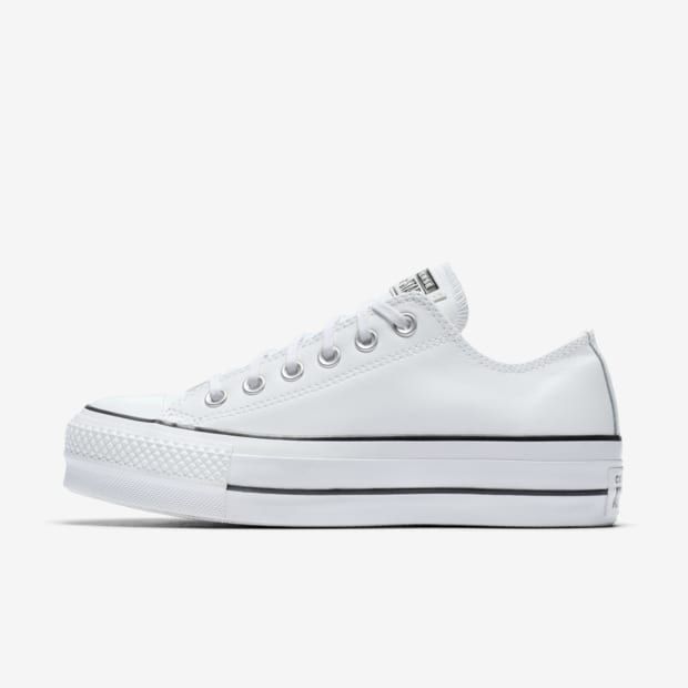 The Converse Chuck Taylor All Star Lift Clean Leather Low Top Leather Women’s Shoe. | Converse (US)