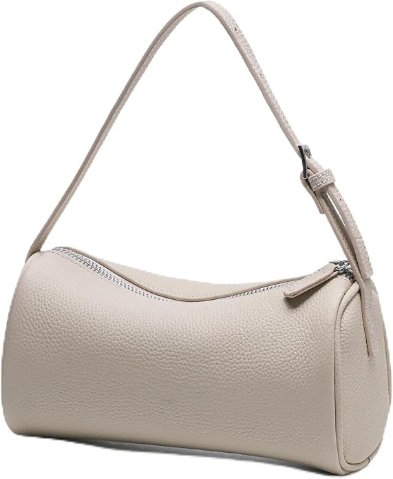 Genuine Leather Barrel Purse Small Top Handle Bags for Women Cylinder Purses Hobo Bag with Adjust... | Amazon (US)
