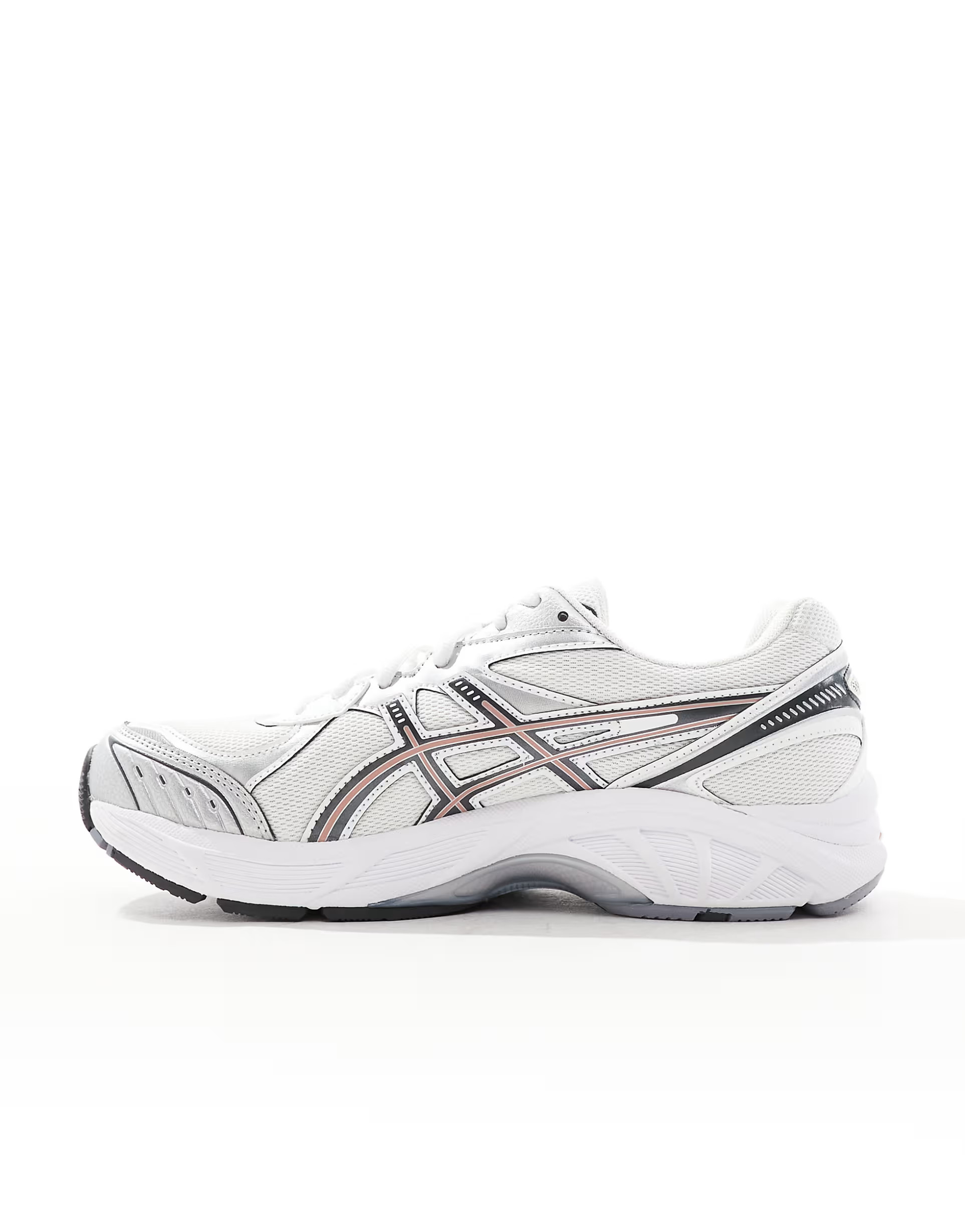 Asics Gt-2160 unisex trainers in white silver and rose | ASOS (Global)