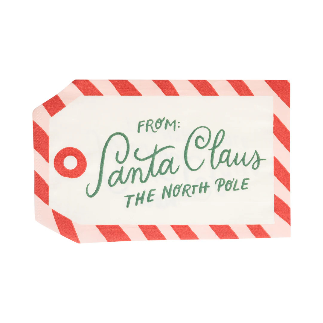 To Santa Tag Dinner Napkin | My Mind's Eye