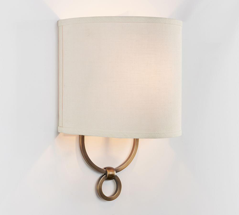 Francis Metal Shaded Sconce | Pottery Barn (US)