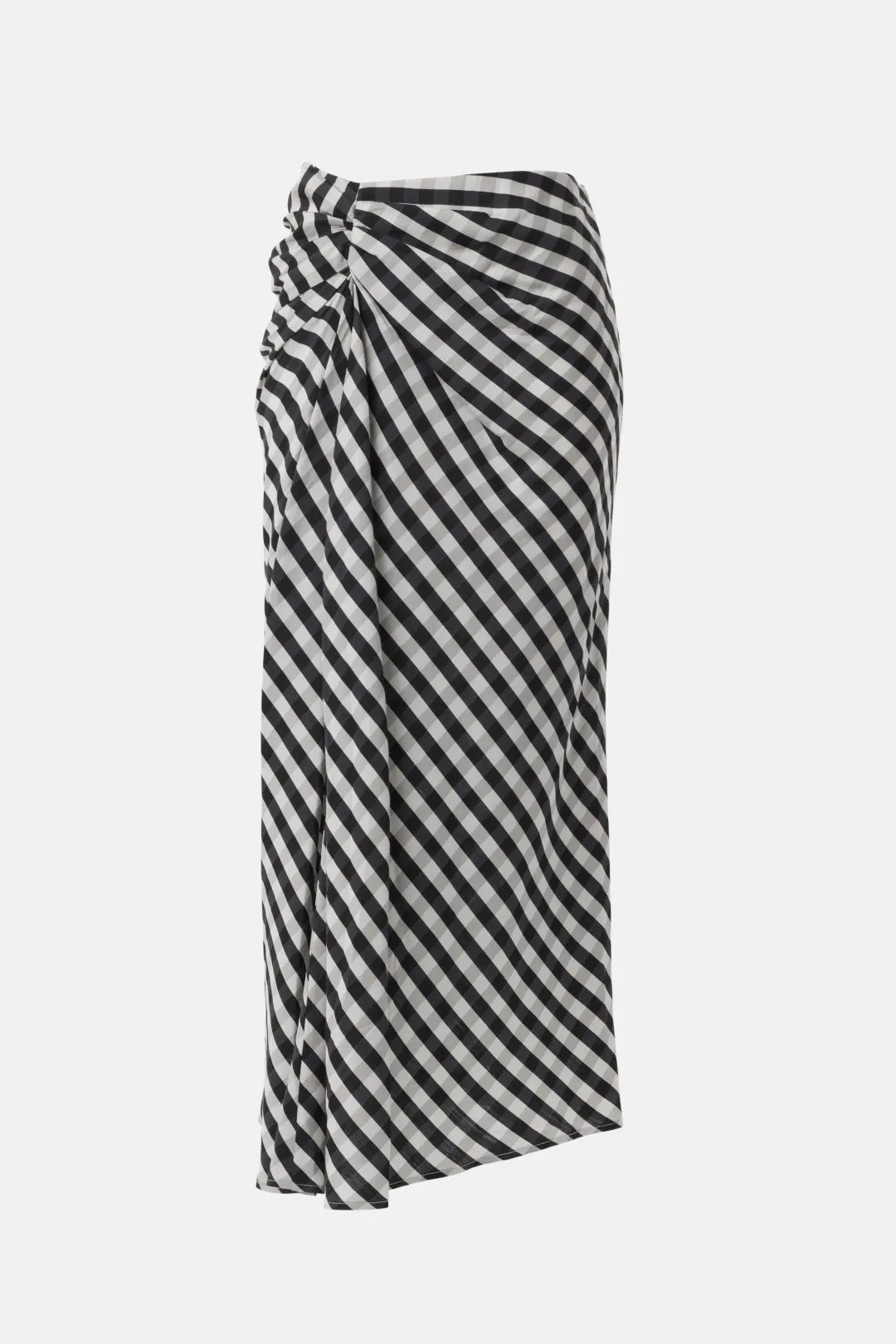 Jean Check Midi Skirt | Rent the Runway