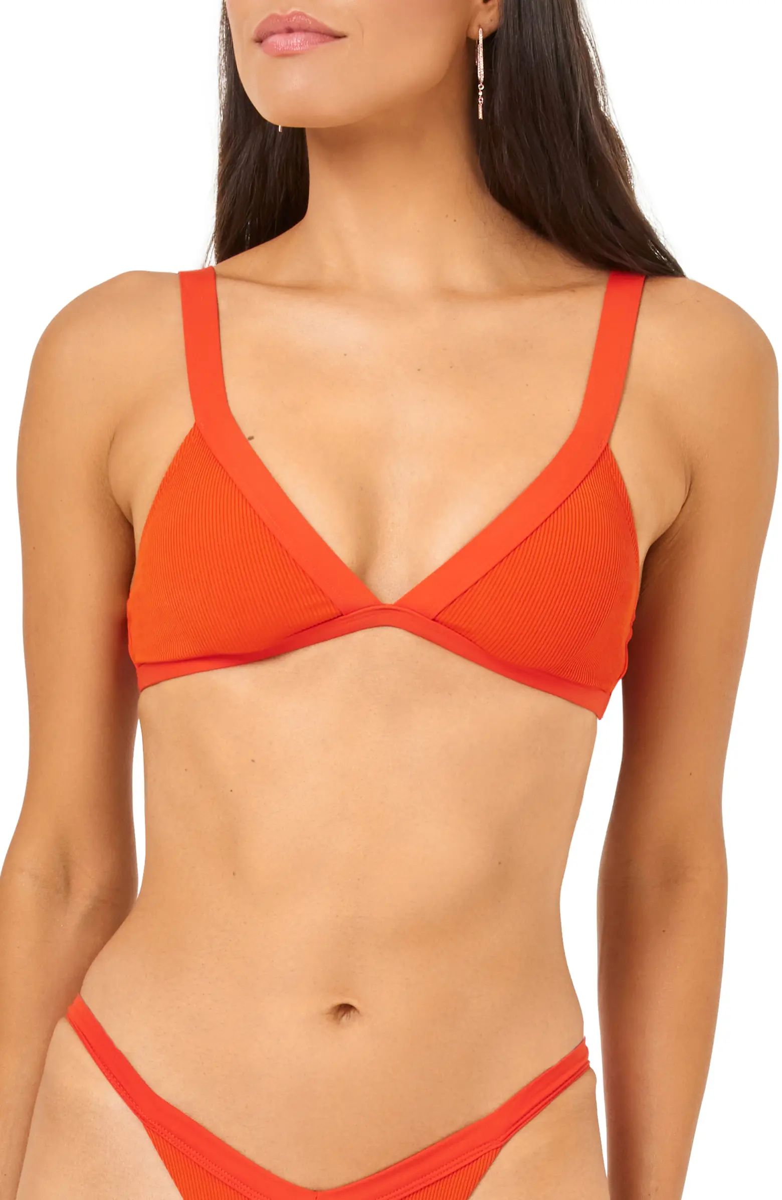Farrah Ribbed Bikini Top | Nordstrom