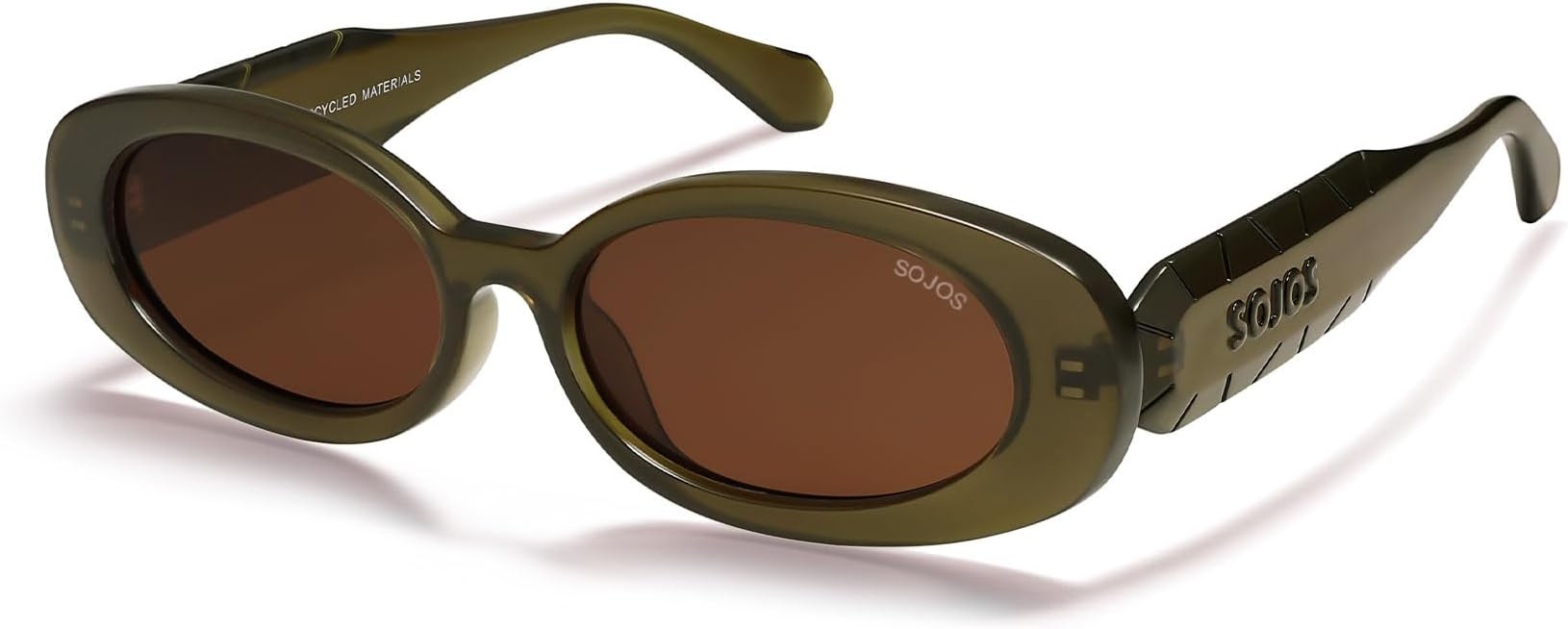 SOJOS Ocean Collection Retro Oval Polarized Sunglasses for Women Men Vintage Recycled Plastic Fra... | Amazon (US)