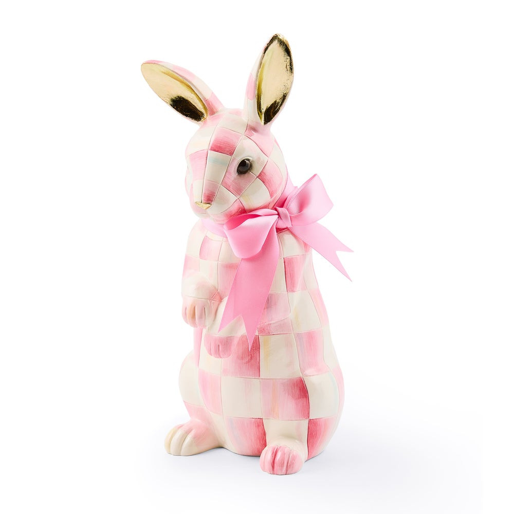 Bubblegum Check Hops Bunny | MacKenzie-Childs