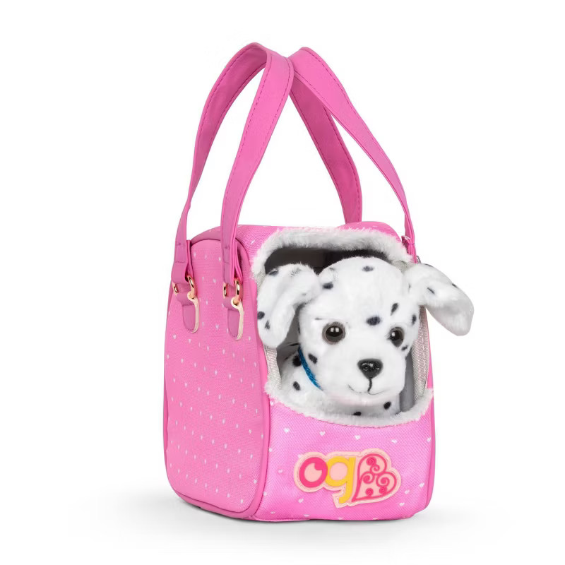 Our Generation Hop In Dog Carrier & Pet Plush Puppy Dalmatian for 18" Dolls | Target