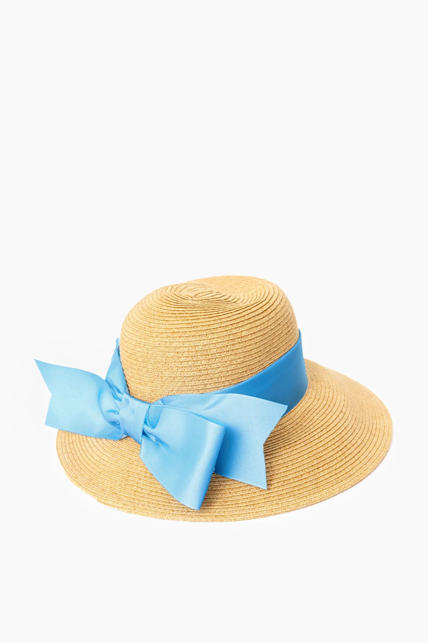 Exclusive Blue Packable Wide Bow Sunhat | Tuckernuck (US)