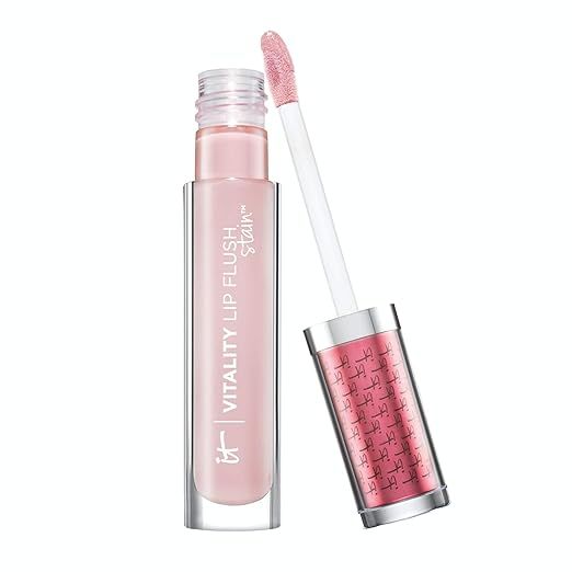 IT Cosmetics Vitality Lip Flush Stain, Je Ne Sais Quoi - Lightweight, Ultra-Hydrating Gloss + Col... | Amazon (US)