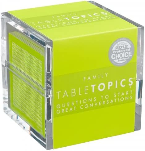 TableTopics Family - 135 Conversation Starter Cards for Family Game Night, Family Mealtime, Build... | Amazon (US)