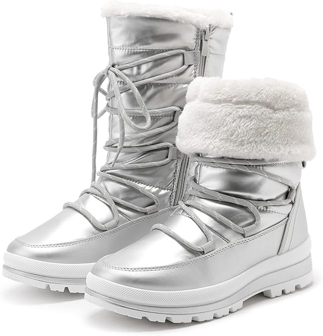 HEAWISH Women’s Winter Snow Boot Fur Lined Mid Calf Warm Boots | Amazon (US)