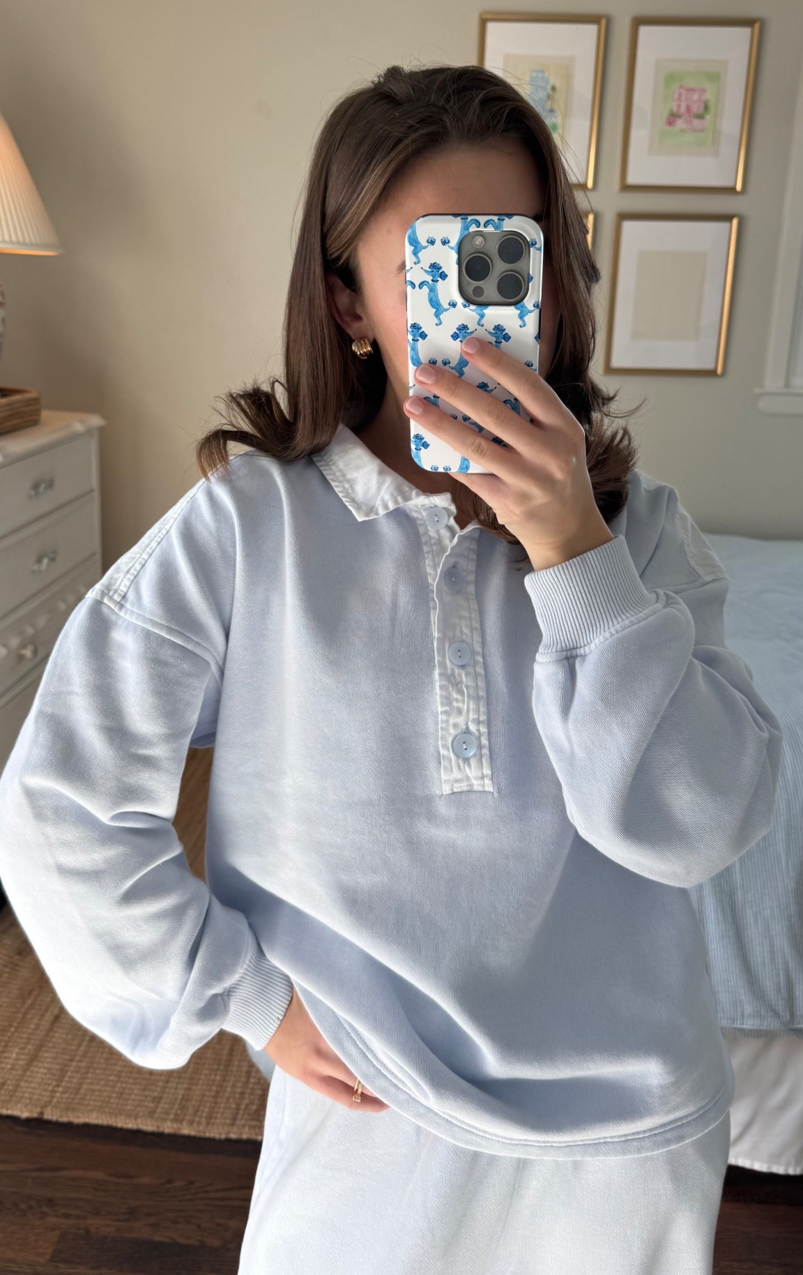 Most worn set in February!! True to size! #loungeset #blueandwhite #rugbyshirt #blueloungeset

#LTKSeasonal #LTKTravel #LTKSpringSale