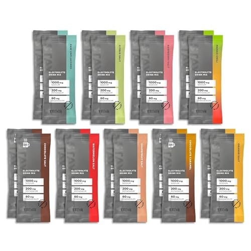 𝐋𝐌𝐍𝐓 Zero Sugar Electrolytes Powder Sticks Variety Pack | 18 Pack | Unflavored, Citrus, Raspberry, Mango Chili, Chocolate, Watermelon, Grapefruit, Chocolate Caramel, Orange | Amazon (US)