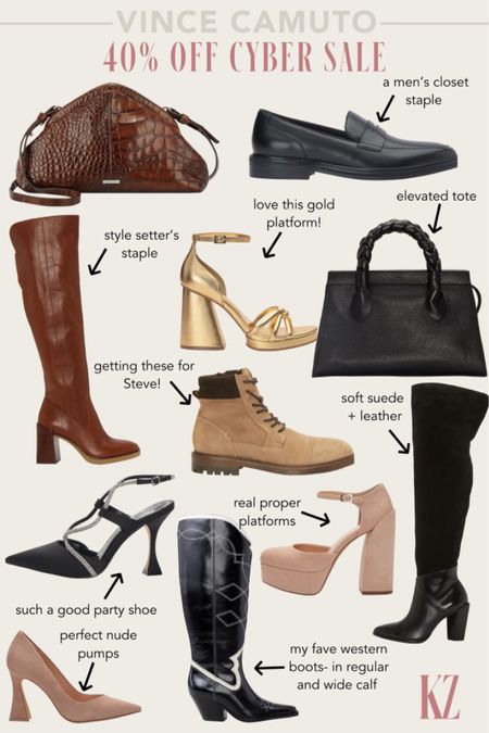 Vince Cameo - 40% Off Cyber Sale - Boots - Sale Alert - Handbags - Purses - Heels - Shoes - Accessories - Pants - Black Pants - Booties - Knee High Boots