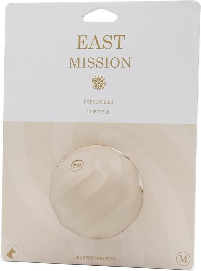 Single, Aesthetic Fetch & Play Dog Ball Toy with Beef Flavor and Squeaker, Natural Rubber/Latex, ... | Amazon (US)