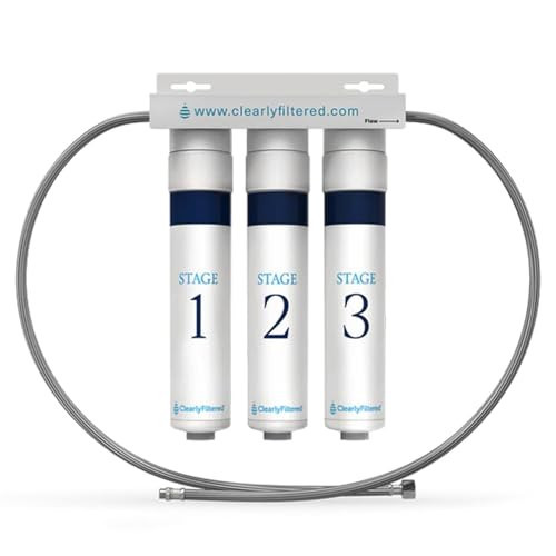 Clearly Filtered 3-Stage Under The Sink Filtration System/Easy Install/Targets 232+ Contaminants Including Heavy Metals, Fluoride, Lead, PFOA | Amazon (US)