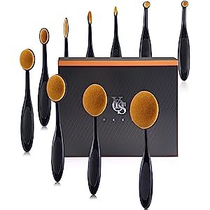 Yoseng Makeup Brush Set of 10Pcs New Fashionable Super Soft Professional Oval Toothbrush Foundati... | Amazon (US)