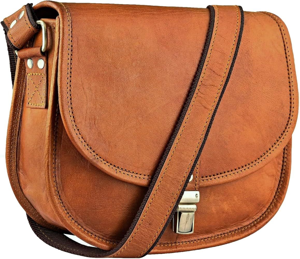 Saddle Bag Purses for Women Genuine Leather Crossbody Bags for Women Wallet Women Purses for Wome... | Amazon (US)