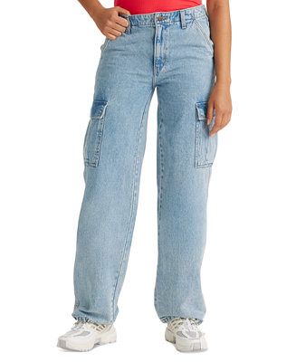 Women's '94 Baggy High Rise Cargo Jeans | Macy's