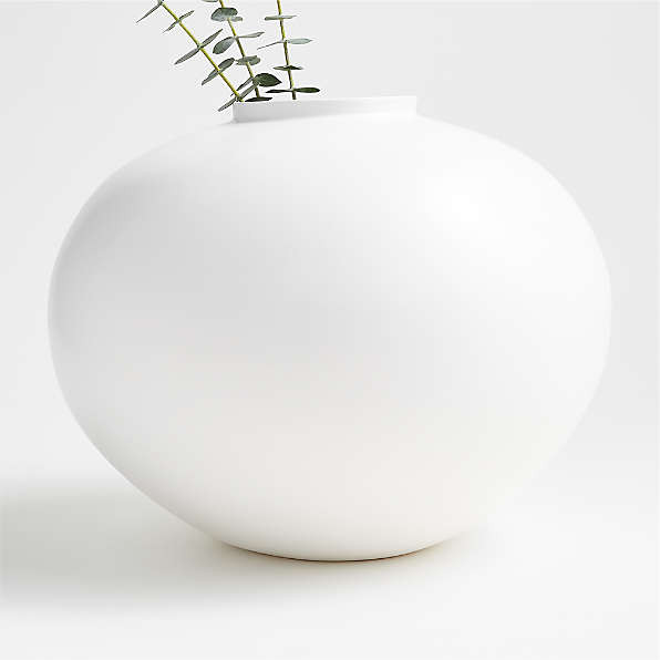 Jimena White Round Vase
 | Crate & Barrel