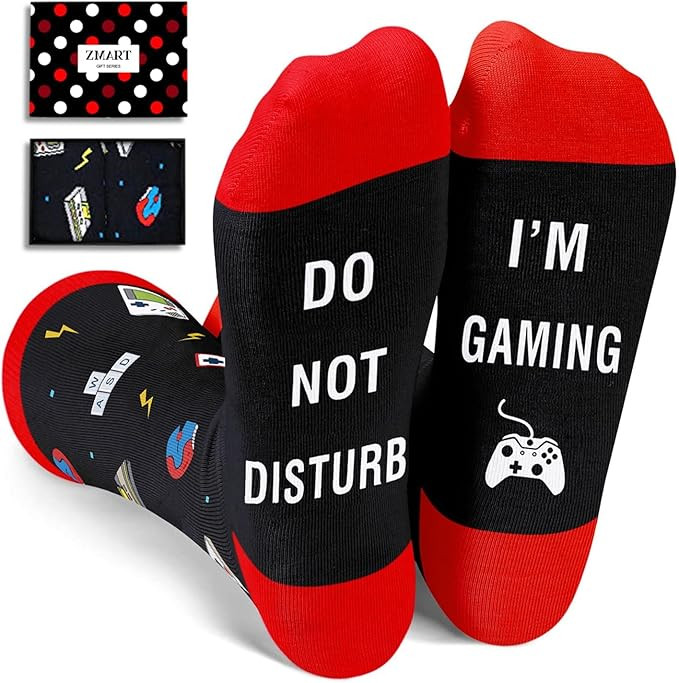 Zmart Funny Gifts for Teens - Mahjong Rock Guitar Theater Game Dive Hiking Camping Socks | Amazon (US)
